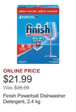 Costco Finish Powerball Dishwasher Detergent, 2.4 kg offer