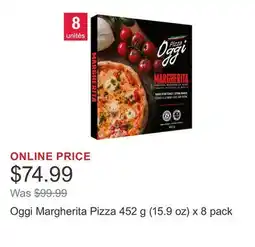 Costco Oggi Margherita Pizza 452 g (15.9 oz) x 8 pack offer