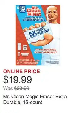 Costco Mr. Clean Magic Eraser Extra Durable, 15-count offer
