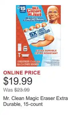 Costco Mr. Clean Magic Eraser Extra Durable, 15-count offer