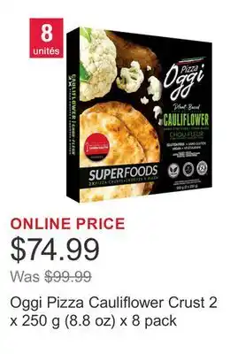 Costco Oggi Pizza Cauliflower Crust 2 x 250 g (8.8 oz) x 8 pack offer
