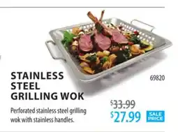 TA Appliances & Barbecues STAINLESS STEEL GRILLING WOK offer