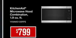 TA Appliances & Barbecues KitchenAid Microwave Hood Combination, 1.9 cu. ft offer