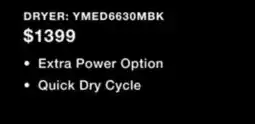 TA Appliances & Barbecues MAYTAG 7.3 CU. FT. ELECTRIC DRYER offer