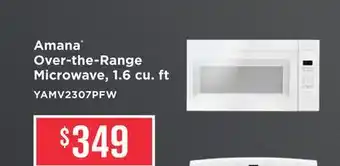 TA Appliances & Barbecues Amana Over-the-Range Microwave, 1.6 cu. ft offer