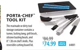 TA Appliances & Barbecues PORTA-CHEF TOOL KIT offer