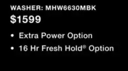 TA Appliances & Barbecues MAYTAG 5.5 CU. FT. I.E.C. TOP LOAD WASHER offer