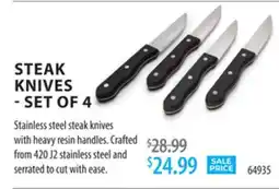 TA Appliances & Barbecues STEAK KNIVES-Stainless offer