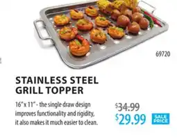 TA Appliances & Barbecues STAINLESS STEEL GRILL TOPPER offer