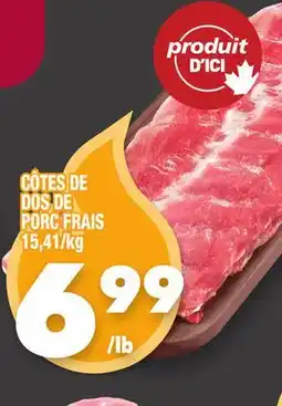 Marche Ami CÔTES DE DOS DE PORC FRAIS offer