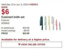 Costco Cuisinart knife set offer