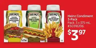 Walmart Heinz Condiment 3-Pack offer