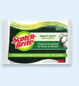 Walmart Scotch-Brite Scrub Sponges 3-Pack or Dishwand offer