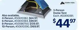 Walmart 3-Person Dome Tent offer