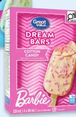Walmart Great Value Ice Cream Bars offer