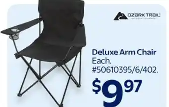 Walmart Ozark Trail Deluxe Arm Chair offer