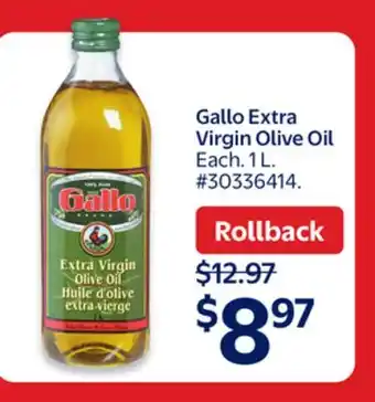Walmart Gallo Extra Virgin Olive Oil offer