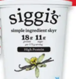 Walmart Siggi's Skyr Yogurt 650g-750 g offer