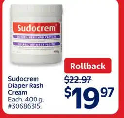 Walmart Sudocrem Diaper Rash Cream offer