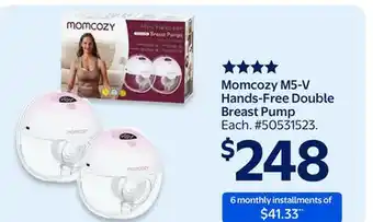Walmart Momcozy M5-V Hands-Free Double Breast Pump offer