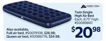 Walmart Twin Single High Air Bed offer