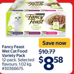 Walmart Fancy Feast Wet Cat Food Variety Pack offer