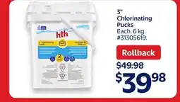 Walmart 3 Chlorinating Pucks offer