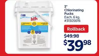 Walmart 3 Chlorinating Pucks offer