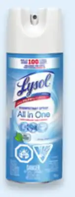Walmart Lysol Disinfectant Spray offer