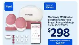 Walmart Momcozy M9 Double Electric Hands-Free Breast Pump with App offer