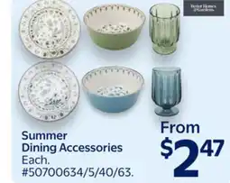 Walmart Summer Dining Accessories offer