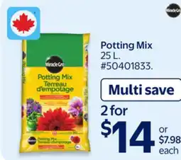 Walmart Potting Mix offer