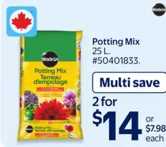 Walmart Potting Mix offer