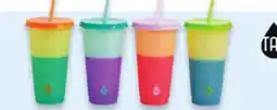 Walmart Colour-Changing Tumblers 24-oz. 4-Pack or 12-oz. 5 Pack offer