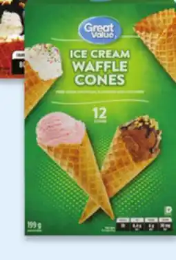 Walmart Great Value Ice Cream Waffle Cones offer