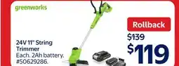 Walmart 24V 11 String Trimmer offer
