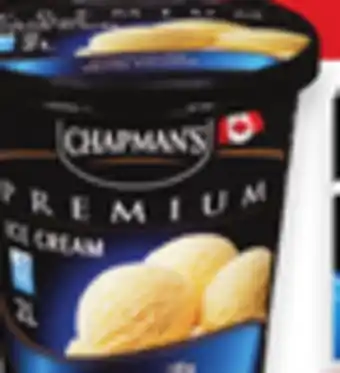 Walmart Chapman's Premium Frozen Tubs 2L offer