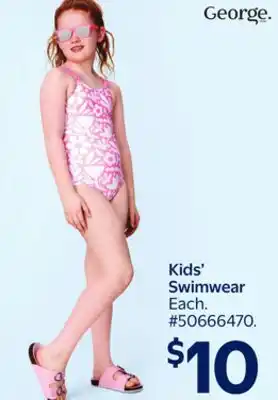 Walmart Kids' Swimwear offer