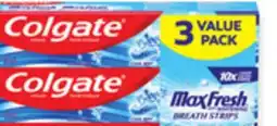 Walmart Colgate MaxFresh 3 x 150 ml Toothpaste offer