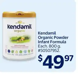 Walmart Kendamil Organic Powder Infant Formula offer