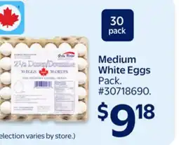 Walmart Medium White Eggs offer