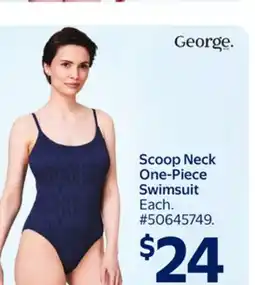 Walmart Scoop Neck One-Piece Swimsuit offer