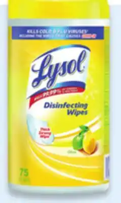Walmart Lysol Wipes 75s - 84s offer