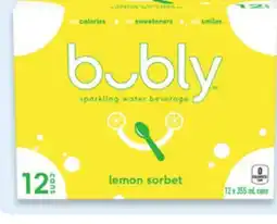 Walmart bubly sparkling water beverage Lemon Sorbet offer