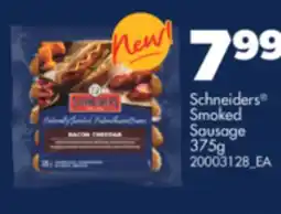 Real Canadian Superstore SCHNEIDERS SMOKED SAUSAGE, 375G offer