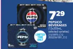 Real Canadian Superstore PEPSICO BEVERAGES, 12x355ML offer