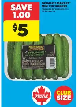 Real Canadian Superstore FARMER'S MARKET MINI CUCUMBERS, 11' S offer