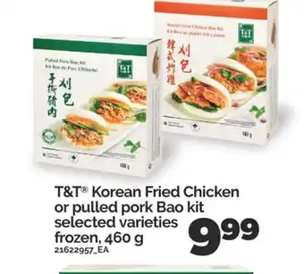 Real Canadian Superstore T & T KOREAN FRIED CHICKEN OR PULLED PORK BAO KIT, 460 G offer