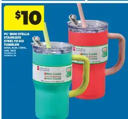 Real Canadian Superstore PC MINI STELLA STAINLESS STEEL TO GO TUMBLER, 18 OZ offer