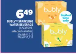 Real Canadian Superstore BUBLY SPARKLING WATER BEVERAGE, 21656801_C12 offer
